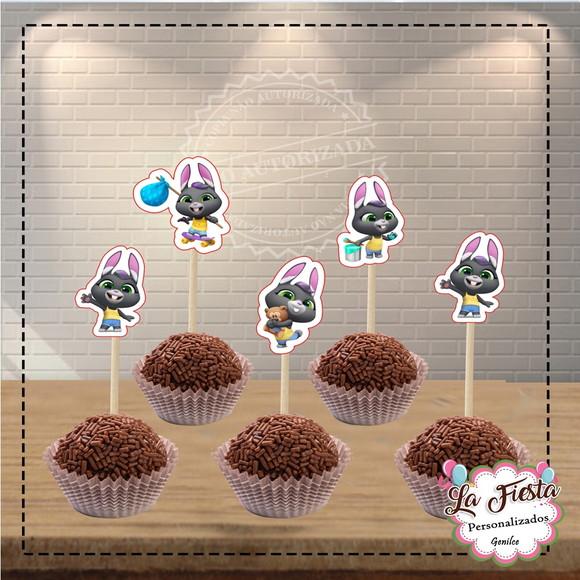 Toppers para Docinho Talking Becca - Talking Tom & Friends