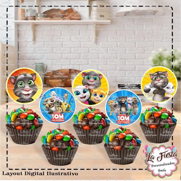 Toppers para Docinho Talking Tom And Friends