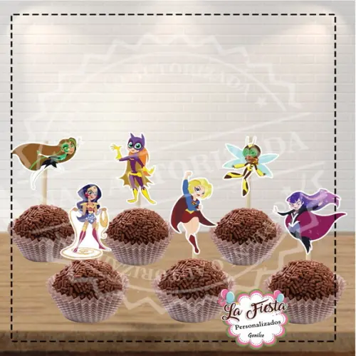 Aplique para Docinho DC Super Hero Girls