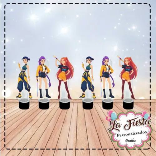 Aplique para Tubete Guerreiras do Kpop