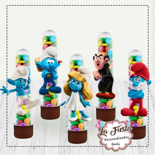 Aplique para Tubete os Smurfs