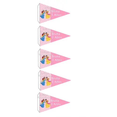 Bandeirinha Docinho As Princesas