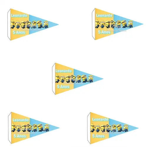 Bandeirinha Sanduíches/ Docinhos Minions