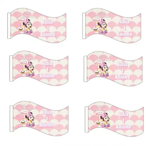 Bandeirinha Sanduíches\docinhos Minnie B