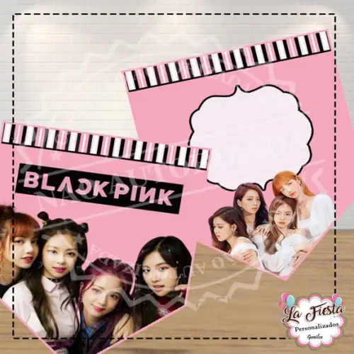 Bandeirola / Varalzinho BLACK PINK