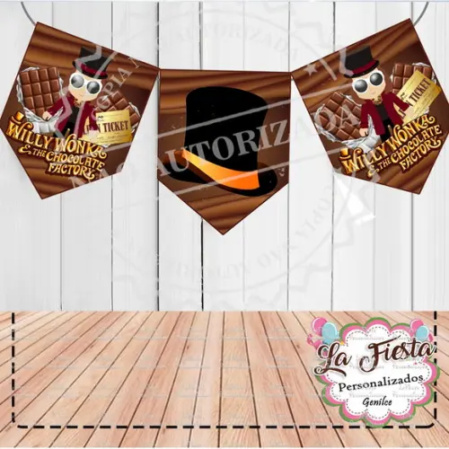 Bandeirola / Varalzinho Fantástica Fábrica de Chocolate