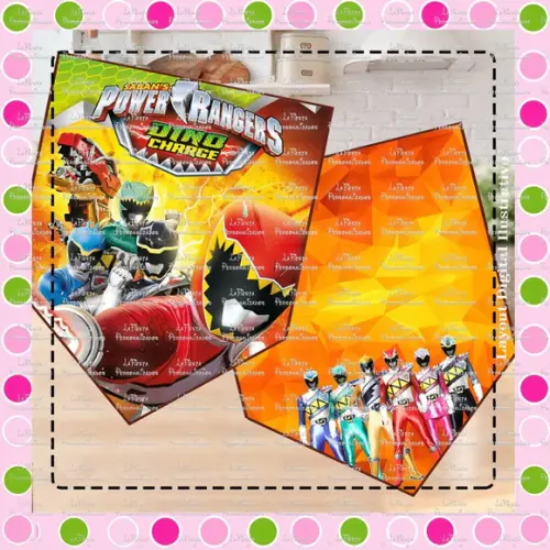 Bandeirola / Varalzinho Power Rangers