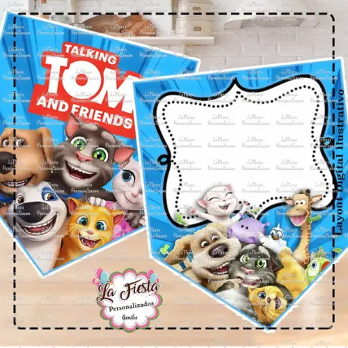 Bandeirola / Varalzinho Talking Tom and Friends