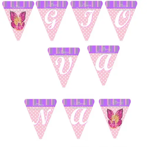 Bandeirola  Barbie Butterfly