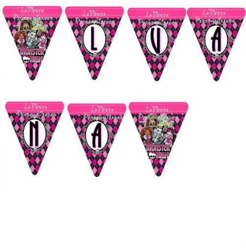 Bandeirola Varalzinho Monster High