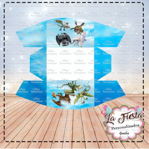 Caixa Hot Dog Como Treinar Seu Dragão