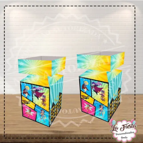 Caixa Meia Bala DC Super Hero Girls