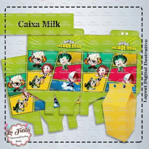 Caixa Milk Boku no Hero
