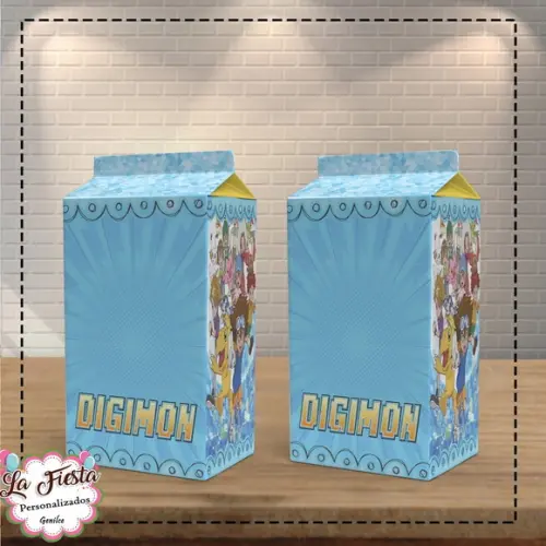 Caixa Milk Digimon Adventure