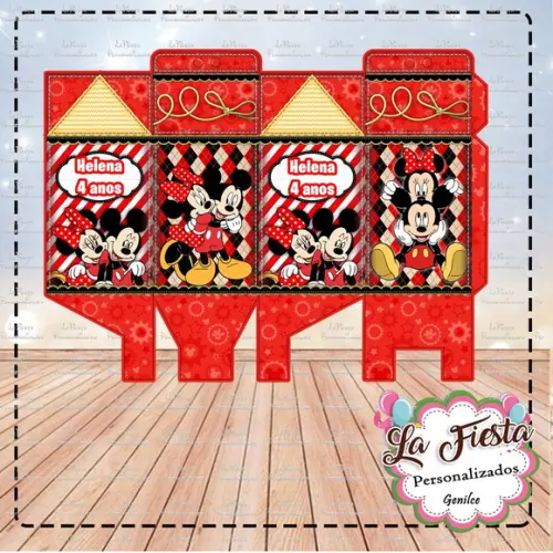 Caixa Milk Mickey e Minnie