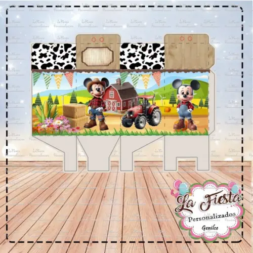 Caixa Milk Mickey Fazendeiro