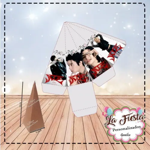 Caixa Piramide Banda Stray Kids