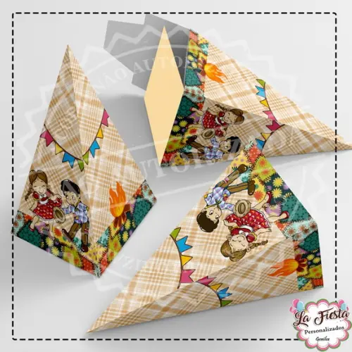 Caixa Piramide Festa Junina