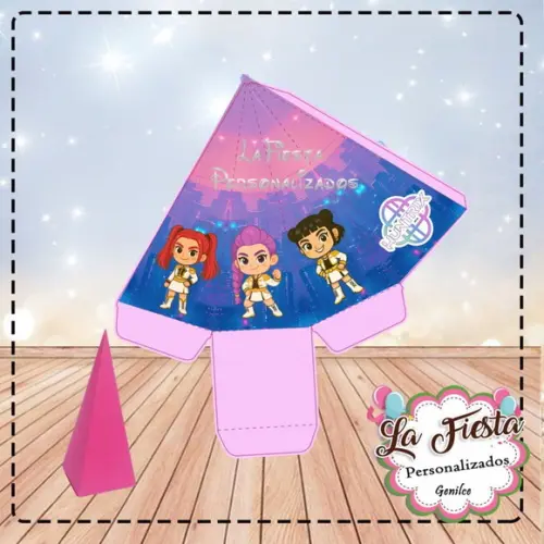 Caixa Piramide Guerreiras do Kpop