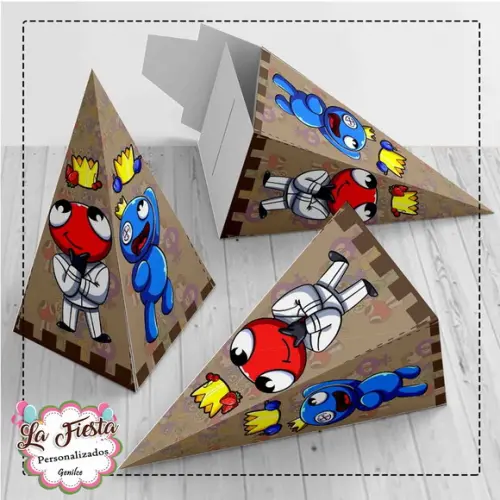 Caixa Piramide Rainbow Friends