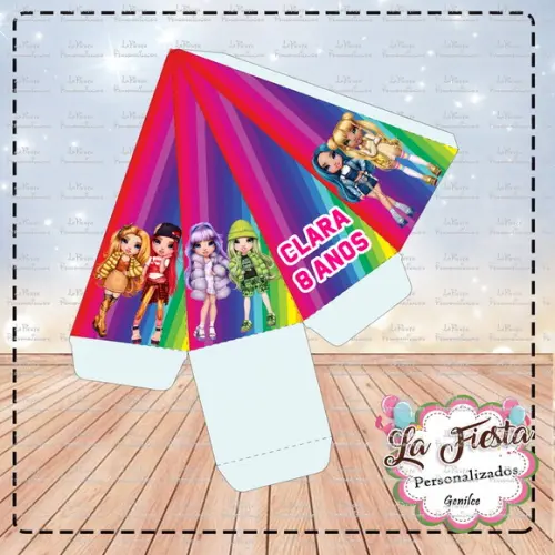 Caixa Pirâmide Rainbow High