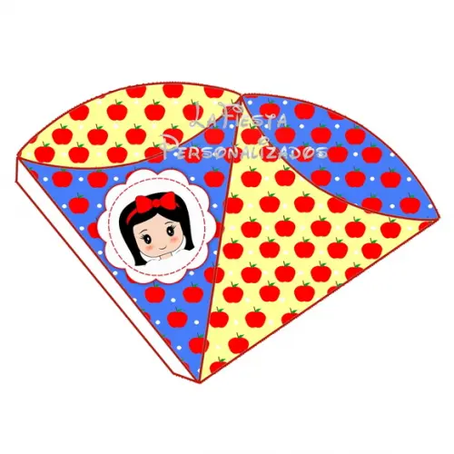 Cone Dois Lados Branca de Neve