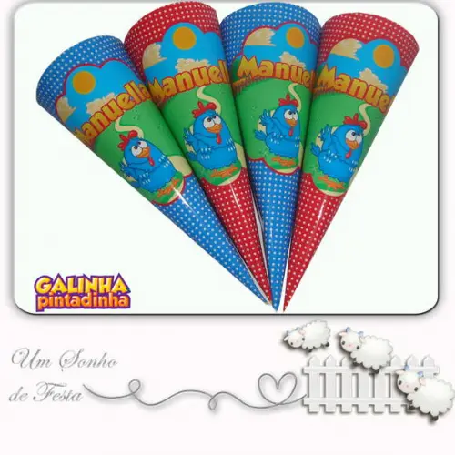 Cone Personalizado Galinha Pintadinha