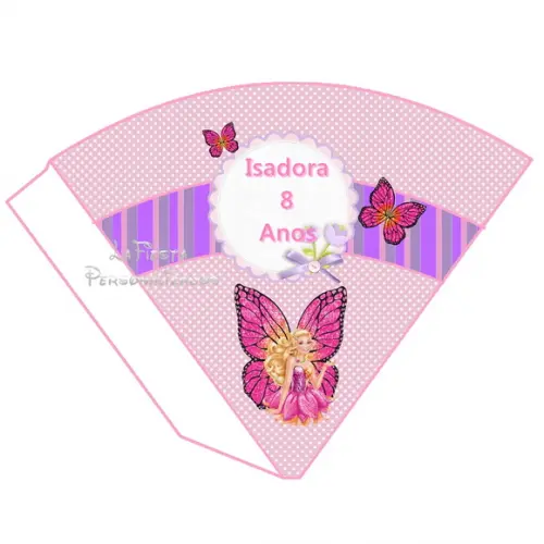 Cone  Redondo Barbie Butterfly