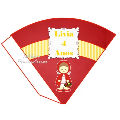 Cone Redondo Chapéuzinho Vermelho