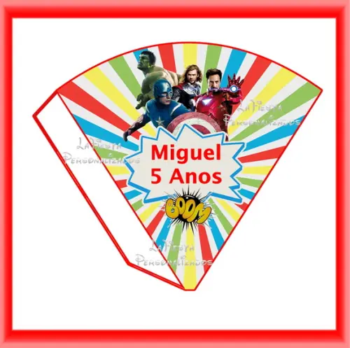 Cone Redondo Os Vingadores