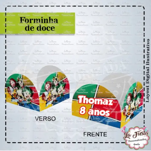 Forminha Docinhos Boku no Hero
