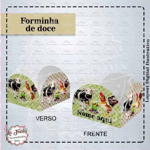Forminha Docinhos Fazenda do Zenon