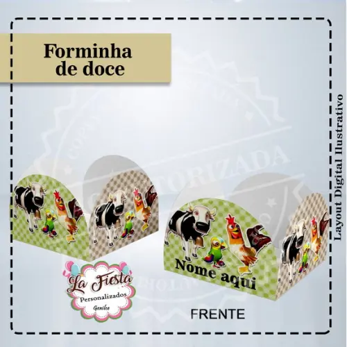 Forminha Docinhos Fazenda do Zenon