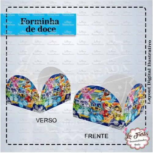 Forminha Docinhos Patrulha Canina Super Filhotes
