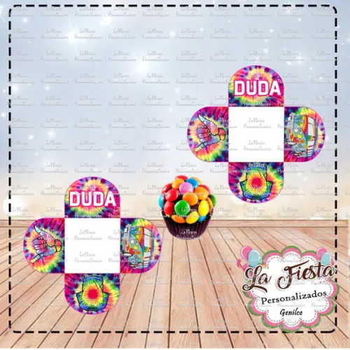 Forminha Docinhos Tie Dye