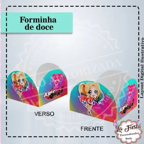 Forminha para Docinhos Arlequina