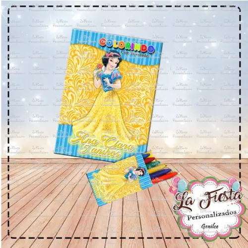 Revistinha de Colorir Branca de Neve