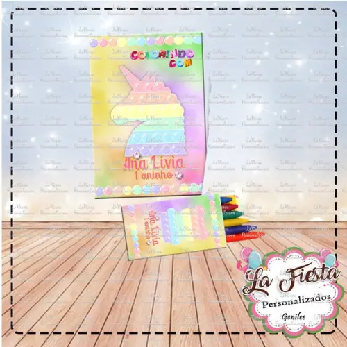 Revistinha de Colorir Fidget Toy
