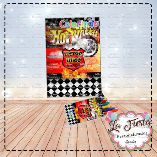 Revistinha de Colorir Hot Wheels