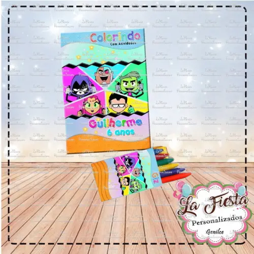 Revistinha de Colorir Jovens Titãs