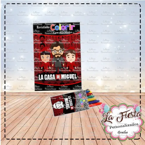 Revistinha de Colorir La Casa de Papel