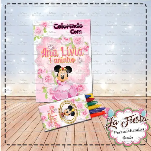 Revistinha de Colorir Minnie Realeza