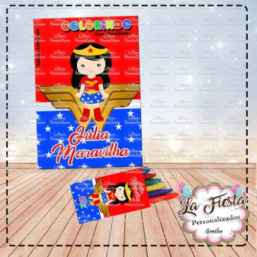 Revistinha de Colorir Mulher Maravilha Cute