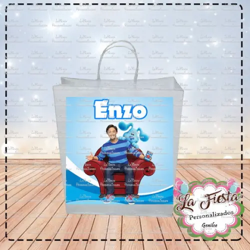 Rótulo Adesivo para Sacolinha As Pistas de Blue