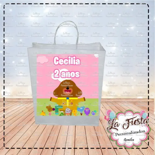 Rótulo Adesivo para Sacolinha Hey Duggee