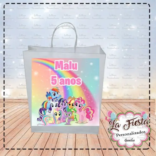 Rótulo Adesivo para Sacolinha My Little Pony