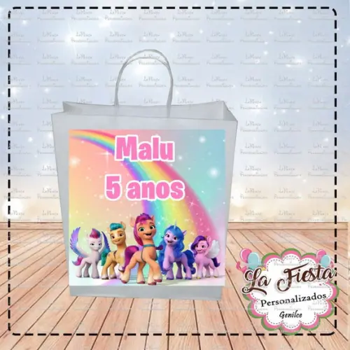 Rótulo Adesivo para Sacolinha My Little Pony