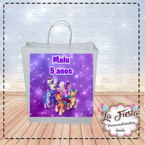 Rótulo Adesivo para Sacolinha My Little Pony