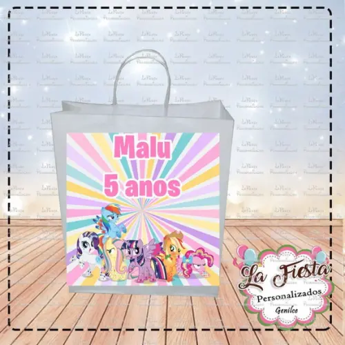 Rótulo Adesivo para Sacolinha My Little Pony