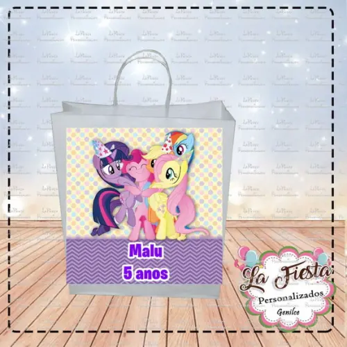 Rótulo Adesivo para Sacolinha My Little Pony